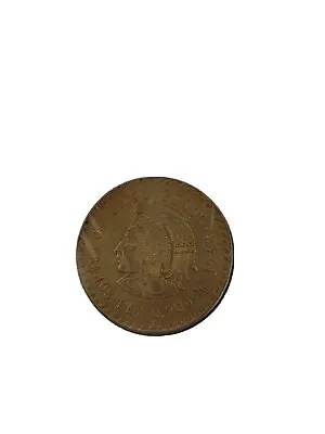 Mexico 1948 Silver 5 Pesos  Cuauhtemoc   AU-UNC Gold Toned • $86.90