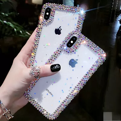 Glitter Sparkle Blling Soft TPU Back Phone Case For IPhone 6 7 8 Plus X XS Max • £11.99