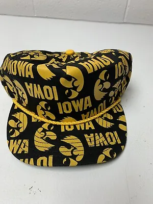 IOWA Hawkeyes Ncaa-vintage Snapback Hat All-over Print • $39.95