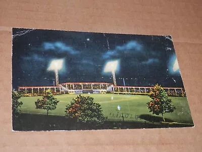 MIDDLETOWN OHIO - 1930'S-1940'S POSTCARD - ARMCO BASEBALL FIELD At NIGHT • $5.50