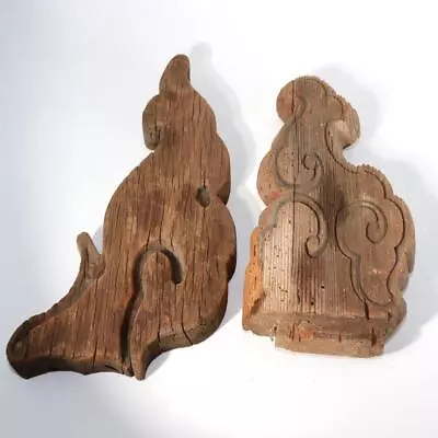 £63.46 • Buy Japanese Antique Shrines Carving Wooden Shinto Buddhist Temples Decoration WO164