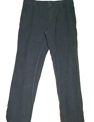 Transit UOMO BLack Linen Men's Casual Italy Pants Trouser Size US 2XL  • $119.99