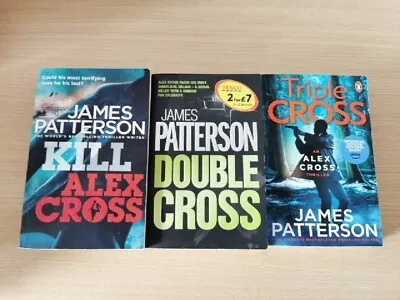 Kill Alex Cross Double Cross And Triple Cross James Patterson Books X 3 • £8