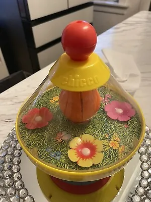 Vintage Chicco Spinning Springtime Push Toy With Bell Flowers Bees Made In Italy • $25