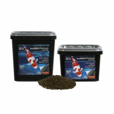 $24.99 • Buy CrystalClear Platinum Rapid Growth Koi Fish Food, Large 5mm Pellets