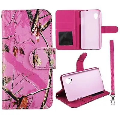 Flip Wallet Camo Pink Mozy For LG Optimus G LS970  Pu Leather Cover Case • $7.50