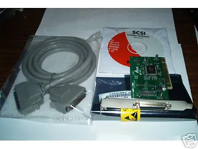 AdvanSys SCSI Card ABP-915 PCI+HD50 Male-Male Cable Macintosh G3 G4 Power Mac • $8.99