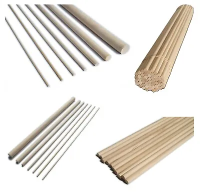 Wooden Dowels * Birch Wood *  3 To 25mm Thick 15cm20cm30cm 60cm Craft Sticks. • £117.60