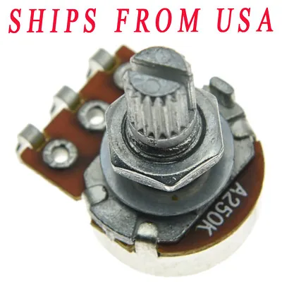 KAISH Ten Audio Electric A250K Guitar Mini Pots Short Split Shaft Potentiometer • $4.89