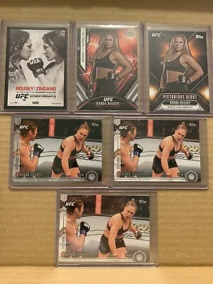 2015 Topps UFC Chronicles Lot Ronda Rousey Lot W/ Debut + Zingano Fight Poster • $30