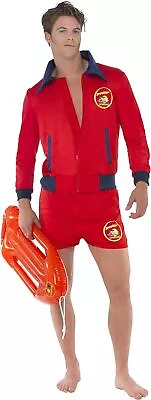 Smiffys Officially Licensed Baywatch Lifeguard Costume Red M - Size 38-40 • £35.77