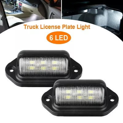 2Pcs LED License Plate Light Tag Lamps Assembly Replacement For Truck Trailer RV • $7.99