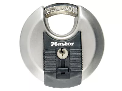  Master Lock Excell™ Stainless Steel Discus 70mm Padlock MLKM40 • £18.60