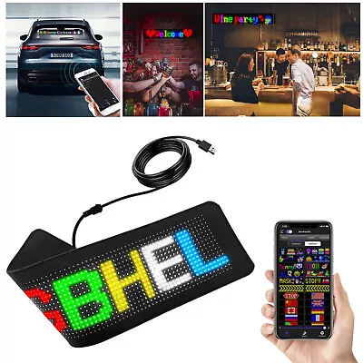 Bluetooth LED Display Screen Message Scrolling Sign Board Ultra-thin ScreendtaP • $25.47