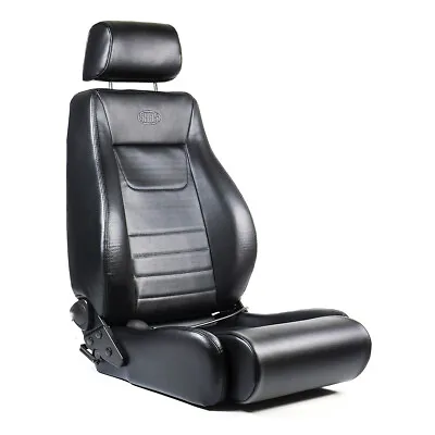 SAAS Seat 4x4 Black PU Leather Dual Recliner W/ Padded Head Rest ADR Compliant • $455.85