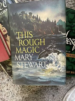 This Rough Magic 1964 Hardcover Book With Dust Jacket By Mary Stewart • $2