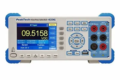 Peaktech P4096 5 1/2 Digit Graphical Bench Multimeter TFT RS-232 USB LAN DMM • $1139