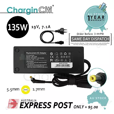 For Acer 135W 19V 7.1A Charger Power Adapter Charger For NITRO 5 AN515-52 5.5mm • $29.99