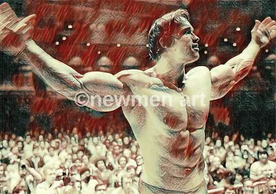 Arnold Schwarzenegger Bodybuilding Large Photo Poster Mr Universe CANVAS 24 X18  • £30