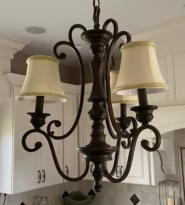 Murray Feiss Small 3 Light Chandelier/pendant Orb Finish Set Of 2 - Gorgeous! • $300