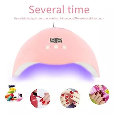 Ultraviolet UV Light LED Nail Gel Polish Dryer Lamp Manicure Curing Machine 54W • $8.99