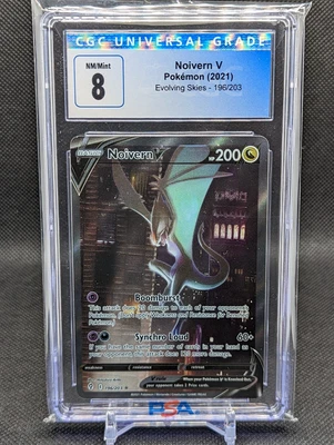 $1 • Buy Pokemon TCG - Evolving Skies - Full Art Holo - NOIVERN V 196/203 - CGC 8 NM - M
