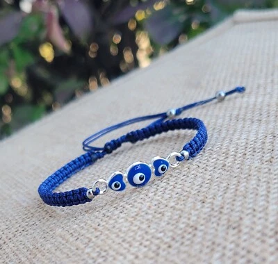 $5.40 • Buy Fashion Turkish Evil Eye Bracelet Accessories Jewelry Women Men DIY Thread 