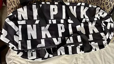 Victoria's Secret Pink Duffel Bag .. Black And White. New • $10