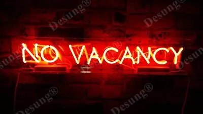 $148.59 • Buy 17  No Vacancy With Switch On Off For Word NO Acrylic Neon Sign Light L2473
