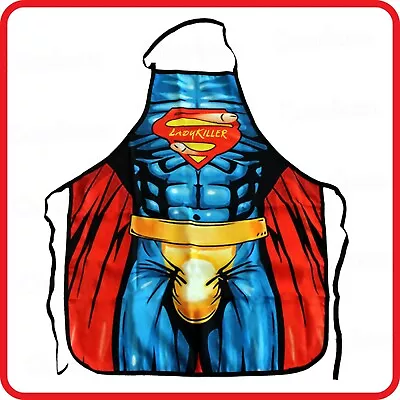 Apron-funny-ladykiller Superhero Muscle Man Superman-big Willy Dick Cock Penis • $9.64