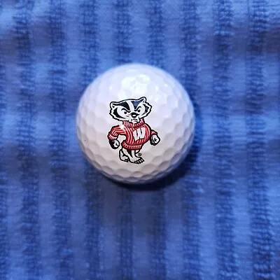 Wisconsin Bucky Badger Logo Golf Ball. • $18.74