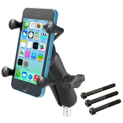 RAM X-Grip Motorcycle Handlebar Clamp Phone Mount For IPhone Galaxy S LG Etc • $58.99