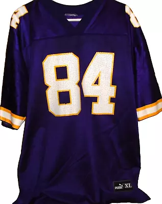 Minnesota Vikings RANDY MOSS Vintage 1990s PUMA NFL Football Jersey XL • $36