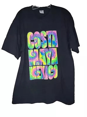 Costa Maya Mexico T Shirt Black Size Mens XL Crew Neck Short Sleeve • $8.99