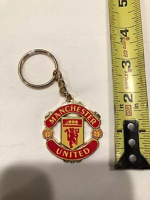 Manchester United Crest Logo Metal Keychain Soccer Football • $9.99