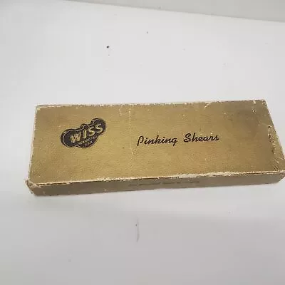 Vintage 1948 Wiss Pinking Shears With Leather Case And Original Box • $9.99