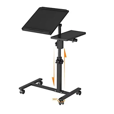NC Furist Bedside Table Rolling Laptop Tray And Projector Cart Height Adjusta... • $92.34