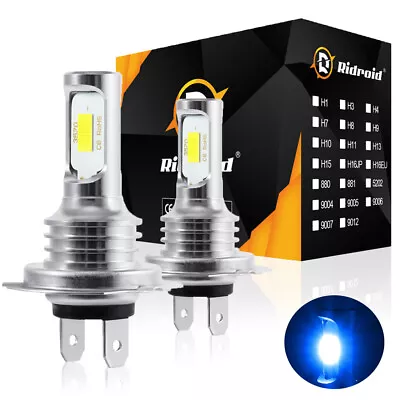 H7 8000K Ice Blue 8000LM CSP LED Headlight Bulbs Kit High Low Beam Fog Light • $11.99