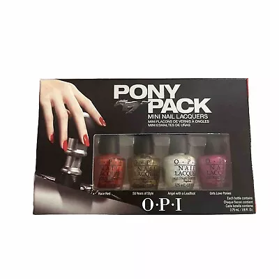 OPI LIMITED EDITION Pony Pack 4 Mini Bottle Color Nail Polish Lacquer Collection • $3