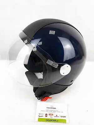 Helmet Copter Blue-Skin Black Original Piaggio Beverly ART.605378M01L Measure XS • $204.49