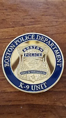 BPD Boston Police Department Special Operations  K-9 Unit  Challenge Coin Eod K9 • $12.99