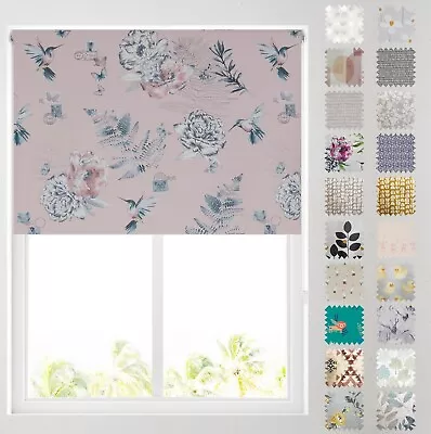 Patterned Thermal Blackout Roller Blinds -36+ Designs - FREE CUT TO SIZE SERVICE • £27.99