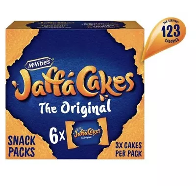 Mcvitie's The Original Jaffa Cakes Snacks 6 X 3 Pack X 2  36 Cakes Altogether • £5.33