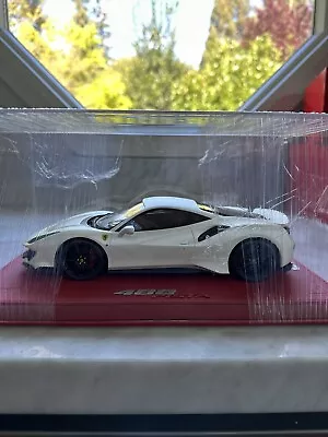 Ferrari 488 Pista BBR 1/18 White Limited 4/10 • $899