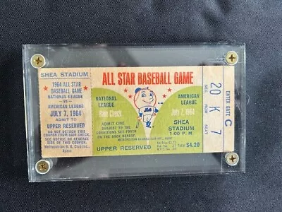 1964 All Star Ticket - Shea Stadium - Great Condition - Mets - READ DESCRIPTION • $249.64