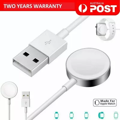 $9.36 • Buy Metal Finish For Apple Watch IWatch 6/5/4/3/2/1 Magnetic Charger Charging Pad