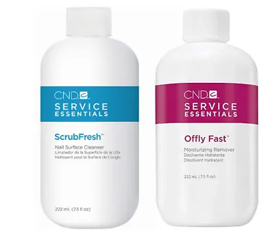 CND Shellac Essential Duo Set ~ SCRUBFRESH 222ML + OFFLY FAST 222ML ~ • £17.95