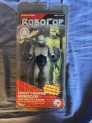 NECA 7” Glow In The Dark Night Fighter RoboCop OCP Figure Toys R Us Exclusive  • $45