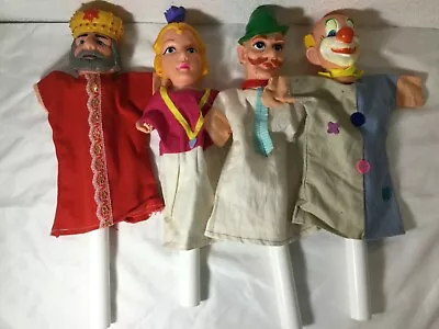 $83.99 • Buy Vintage - Set Of 4 - Mr. Rogers Hand Puppets W/Sticks - FREE SHIPPING!
