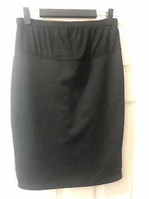 Cover Bump Maternity Pencil Skirt Size 12 Red Herring Stretchy • £8.50
